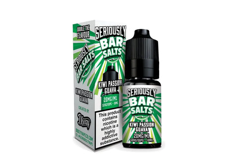 Seriously Bar Salts Kiwi Passion Guava 10ml Nic Salt E-Liquid by Doozy