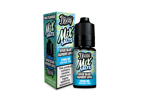 Doozy Mix Salts Sour Blue Raspberry Apple 10ml Nic Salt E-Liquid by Doozy