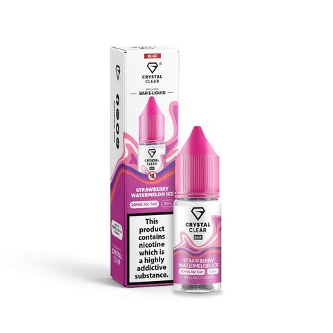 Strawberry Watermelon Ice 10ml Nic Salt E-Liquid by Crystal Clear