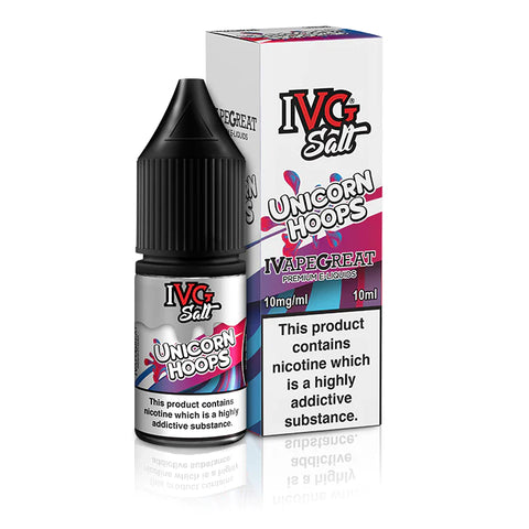 Unicorn Hoops 10ml Nic Salt E-Liquid by IVG