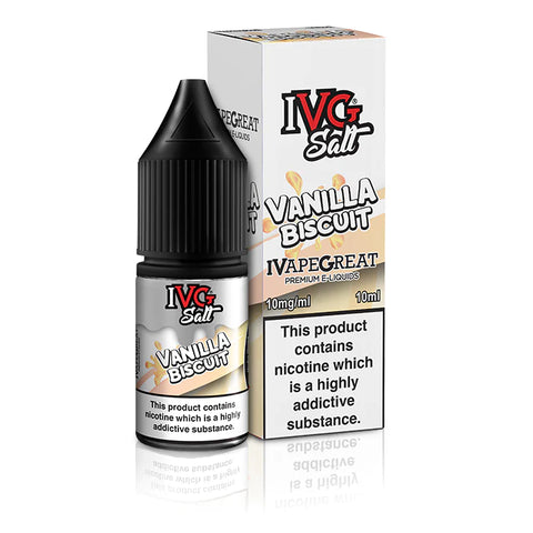 Vanilla Biscuit 10ml Nic Salt E-Liquid by IVG