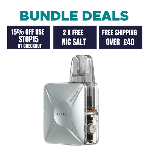 Aspire Cyber X Vape Pod Kit 2ml 2 FREE Nic Salt Bundle