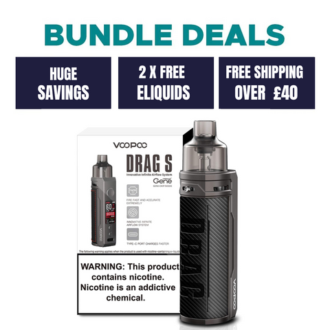 VooPoo Drag S Vape Kit with 2 FREE eliquids