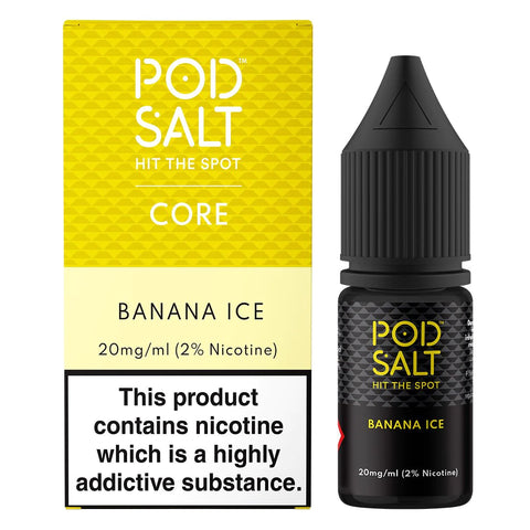 Banana Ice 10ml Nic Salt E-Liquid by Pod Salt