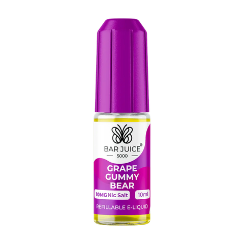 Grape Gummy Bear 10ml Nic Salt E-Liquid by Bar Juice 5000