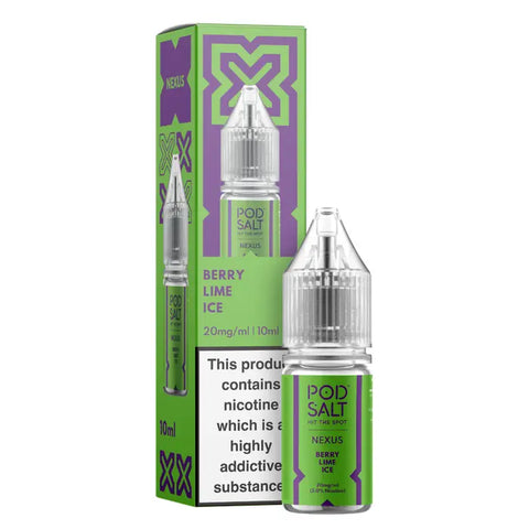 Berry Lime Ice 10ml Nic Salt E-Liquid by Pod Salt Nexus