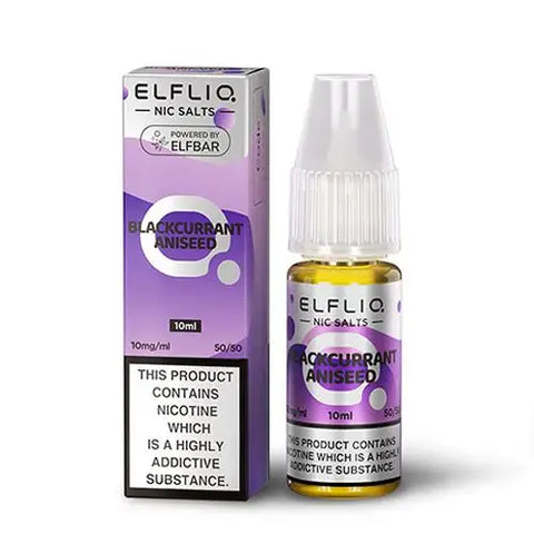 ELFLIQ Blackcurrant Aniseed 10ml Nic Salt E-Liquid by Elf Bar