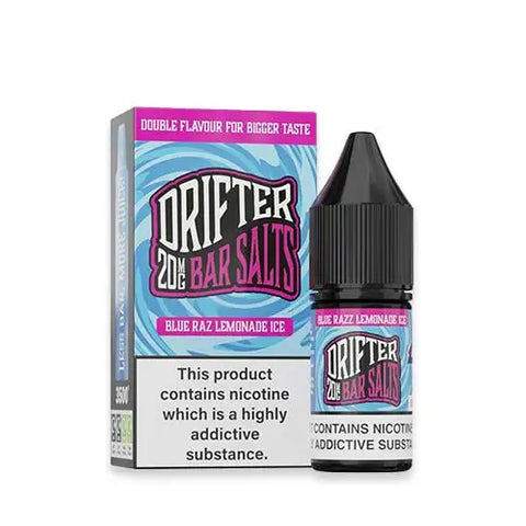 Blue Razz Lemonade Ice 10ml Nic Salt E-Liquid by Drifter Bar Salts