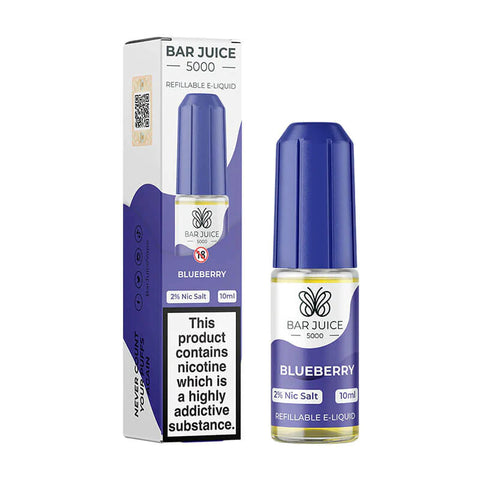 Blueberry 10ml Nic Salt E-Liquid by Bar Juice 5000