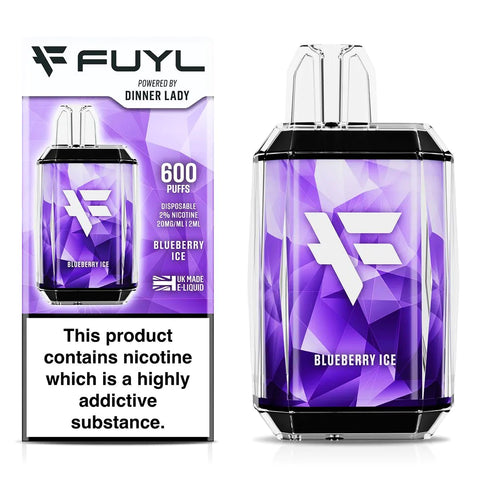 Blueberry Ice Dinner Lady FUYL Disposable Vape Device