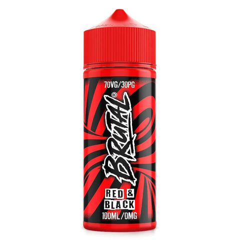 Red & Black 100ml Shortfill E-Liquid by Brutal