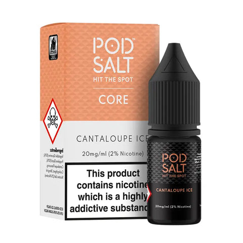 Cantaloupe Ice 10ml Nic Salt E-Liquid by Pod Salt