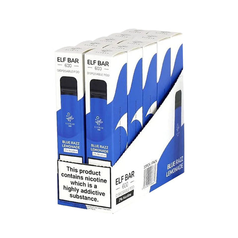 Elf Bar 600 Disposable Vape Device 10 Pack