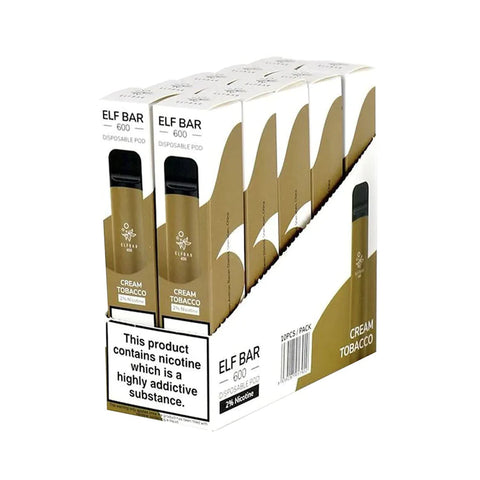 Elf Bar 600 Disposable Vape Device 10 Pack