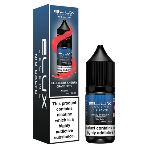 Blueberry Cherry Cranberry 10ml Nic Salt E-Liquid by Elux Legend