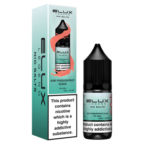 Kiwi Passionfruit Guava 10ml Nic Salt E-Liquid by Elux Legend