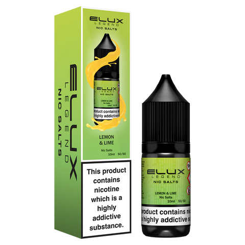 Lemon and Lime 10ml Nic Salt E-Liquid by Elux Legend