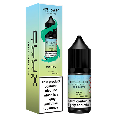 Menthol 10ml Nic Salt E-Liquid by Elux Legend