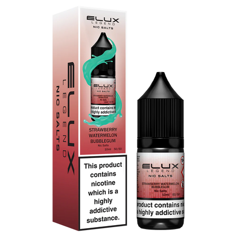 Strawberry Watermelon Bubblegum 10ml Nic Salt E-Liquid by Elux Legend