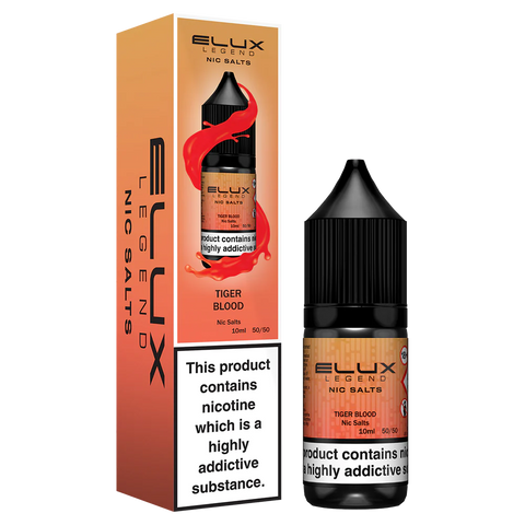 Tiger Blood 10ml Nic Salt E-Liquid by Elux Legend