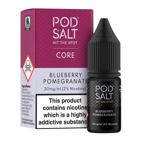 Blueberry Pomegranate 10ml Nic Salt E-Liquid by Pod Salt