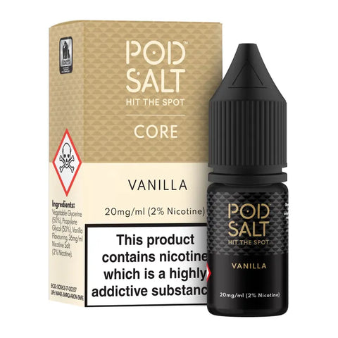 Vanilla 10ml Nic Salt E-Liquid by Pod Salt