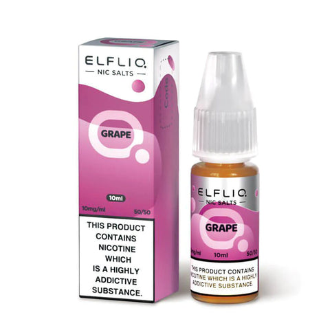 ELFLIQ Grape 10ml Nic Salt E-Liquid by Elf Bar Vape Fox ELFLIQ Grape 10ml Nic Salt E-Liquid by Elf Bar Vape Fox
