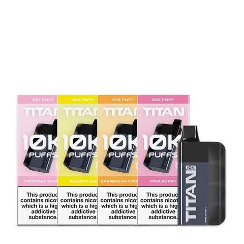 Titan 10K Rechargeable Disposable Vape Kit