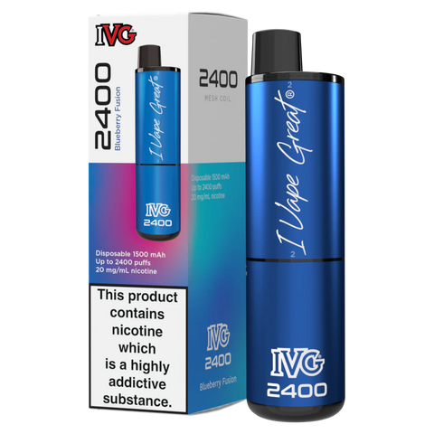 Blueberry Fusion IVG 2400 Disposable Vape Device