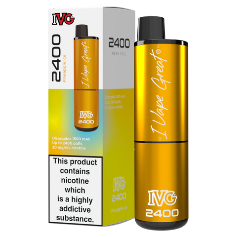 Pineapple Ice IVG 2400 Disposable Vape Device