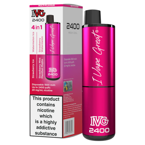 Pink Edition IVG 2400 Disposable Vape Device