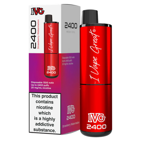 Strawberry Watermelon IVG 2400 Disposable Vape Device