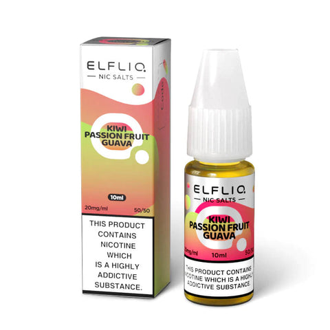 ELFLIQ Kiwi Passion Fruit Guava 10ml Nic Salt E-Liquid by Elf Bar