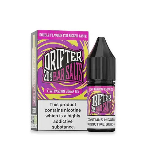 Kiwi Passion Guava Ice 10ml Nic Salt E-Liquid by Drifter Bar Salts