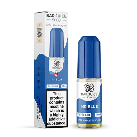 Mr Blue 10ml Nic Salt E-Liquid byBar Juice 5000