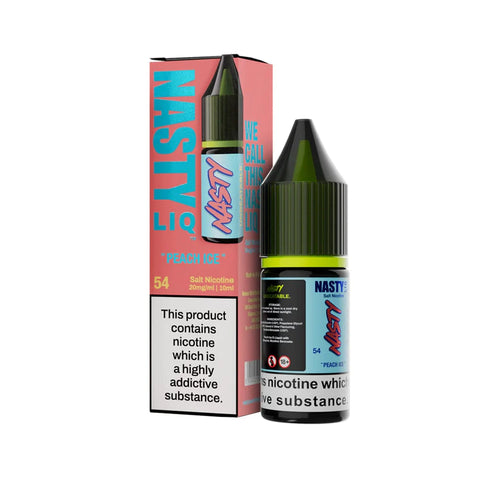 Peach Ice 10ml Nic Salt E-Liquid by Nasty Liq