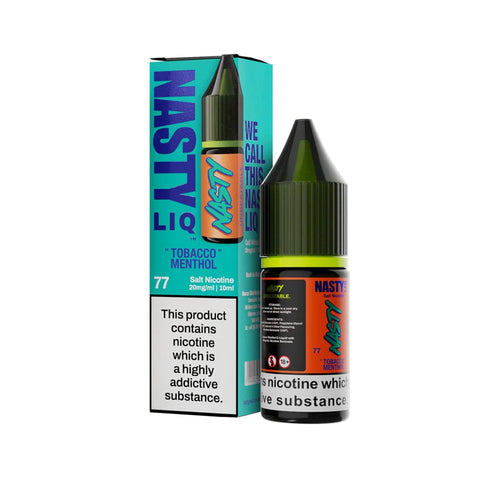 Tobacco Menthol 10ml Nic Salt E-Liquid by Nasty Liq