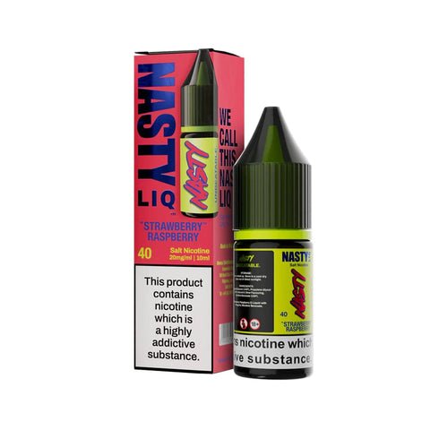 Strawberry Raspberry 10ml Nic Salt E-Liquid by Nasty Liq