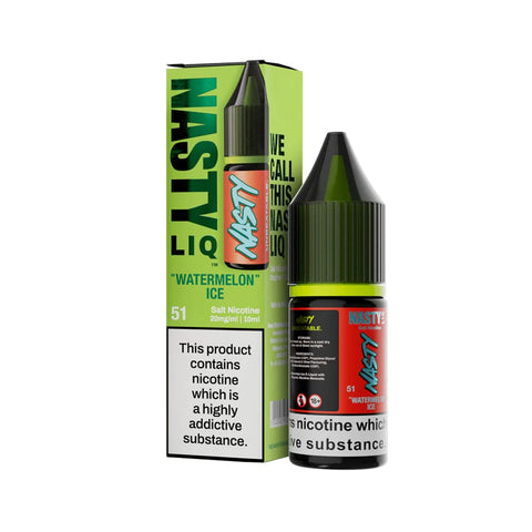 Watermelon Ice 10ml Nic Salt E-Liquid by Nasty Liq