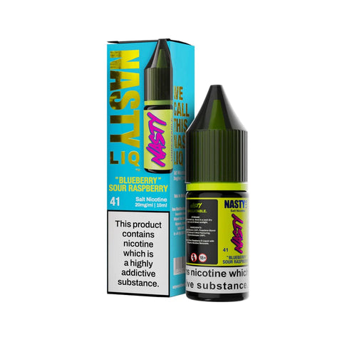 Blueberry Sour Raspberry 10ml Nic Salt E-Liquid by Nasty Liq