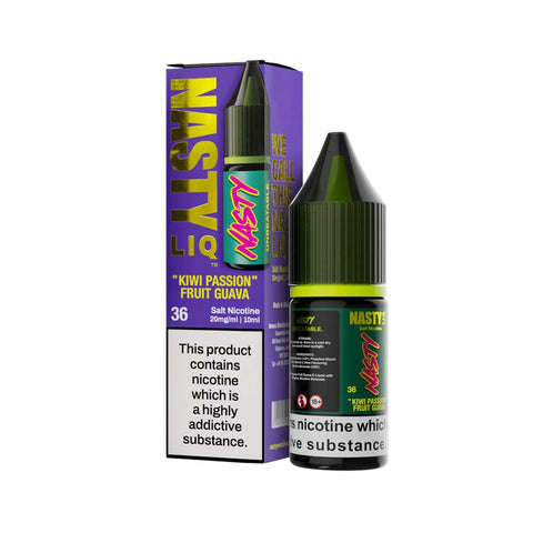 Kiwi Passion Fruit Guava 10ml Nic Salt E-Liquid by Nasty Liq