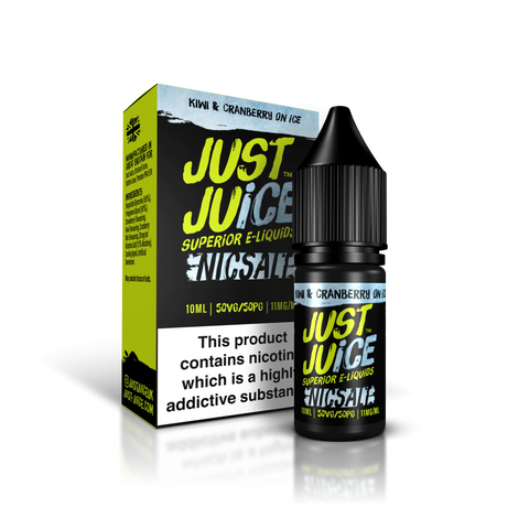 Kiwi & Cranberry on Ice 10ml Nic Salt E-Liquid by Just Juice