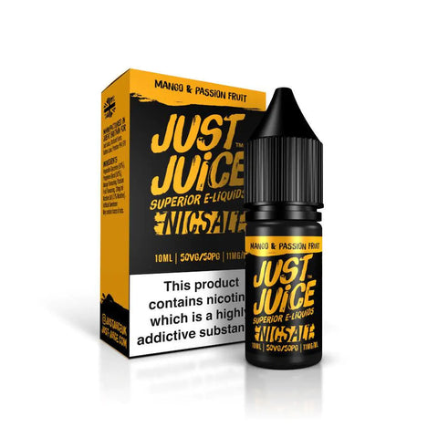 Mango and Passionfruit 10ml Nic Salt E-Liquid by Just Juice