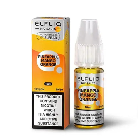 ELFLIQ Pineapple Mango Orange 10ml Nic Salt E-Liquid by Elf Bar Vape Fox ELFLIQ Pineapple Mango Orange 10ml Nic Salt E-Liquid by Elf Bar Vape Fox