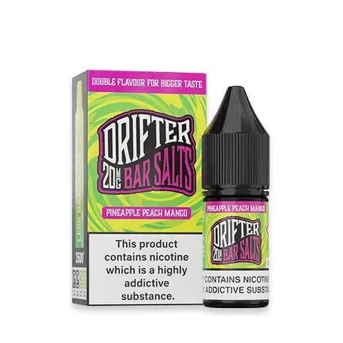 Pineapple Peach Mango 10ml Nic Salt E-Liquid by Drifter Bar Salts