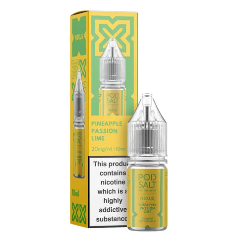 Pineapple Passion Lime 10ml Nic Salt E-Liquid by Pod Salt Nexus