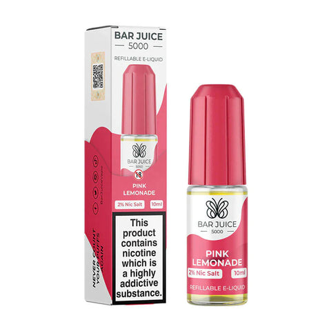 Pink Lemonade 10ml Nic Salt E-Liquid by Bar Juice 5000