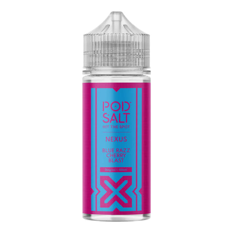 Nexus Blue Razz Cherry Blast 100ml Shortfill E-Liquid by Pod Salt