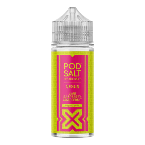 Nexus Lime Raspberry Grapefruit 100ml Shortfill E-Liquid by Pod Salt