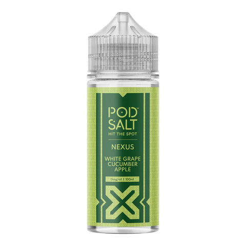 Nexus White Grape Cucumber Apple 100ml Shortfill E-Liquid by Pod Salt